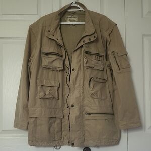 Weekenders Tan Military Field Jacket Utility Style